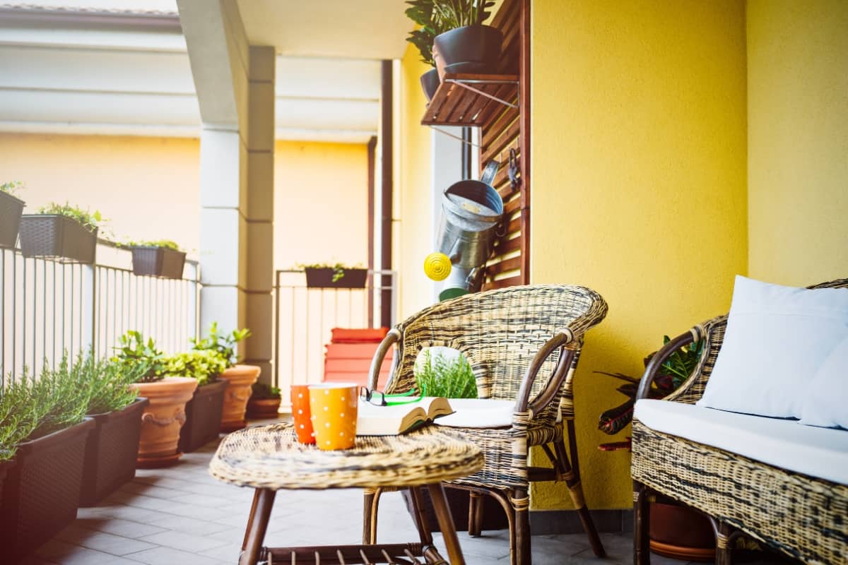 come arredare un terrazzo scoperto