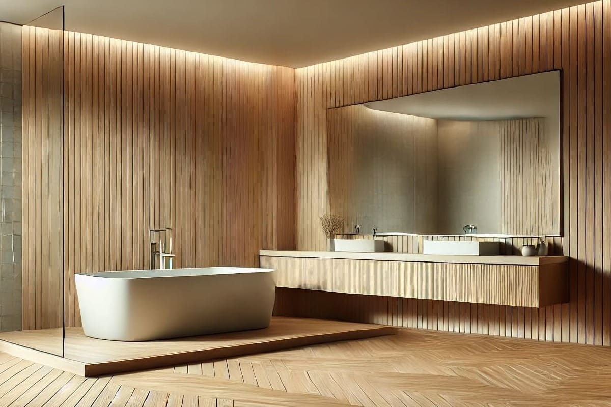 Esempio di parquet in bagnio